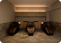 京都北山の美容室「トップビューティ北山店」のシャンプールーム
